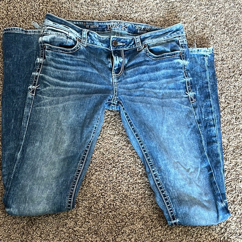 Buckle black light washed jeans 30x36
